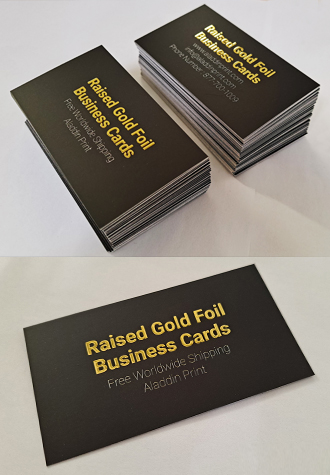 Raised Gold Foil Business Cards